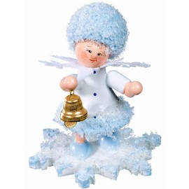 Snowflake with Bell - 5 cm