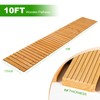 LINSHRY 10FT Wooden Garden Pathway, Outdoor Roll Out Decorative Garden