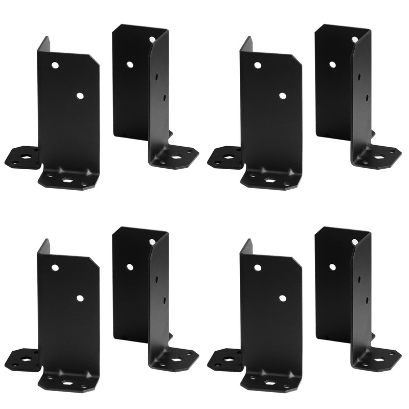 YIDU69Q 8 Pcs 4x4,6x6 Post Anchor Base, Adjustable Decking Posts