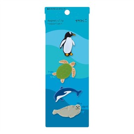 ミドリ マグネットクリップ 水族館柄 43328006