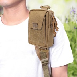 Backpack Attachment Pouch - Backpack Strap Accessory Pouch - Multi-Purpose Backpack Strap Accessory Pouch, Nylon Shoulder Smartphone Strap Pack for Outdoor Activities