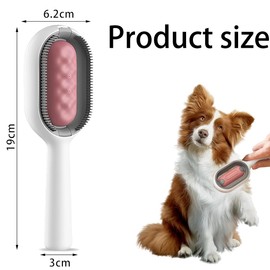 Cat Comb, Cat Brush with Water, Cat Brush, Pet Hair Remover Brush, Cat Brush Short Hair, Universal Animal Knot Remover for Long Haired & Short Haired Cats, Pink