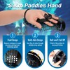 Curved Swimming Paddle Swimming Hand Paddle with Adjustable Straps for
