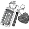 Simocky Key Fob Cover with Diamond Keychain Car Key Shell