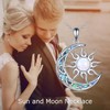 AINFQY Sun and Moon Necklace for Women 925 Sterling Silver