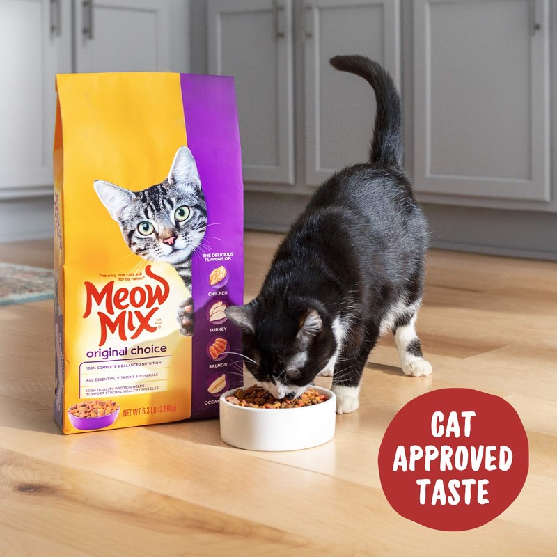 Meow Mix Original Choice Dry Cat Food, 18 Ounce (Pack