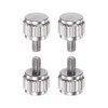 sourcing map 4pcs Vernier Calipers Locking Screws M2.5x4mm Round Flat