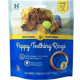 N-Bone Puppy Teething Ring, Chicken Flavor by N-Bone