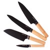 Berghoff Ron 4Pc Non-stick Kitchen Knife Set With Wood Handle