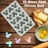 LIYDE Gummy Bear Silicone Molds, 15 Cavity Non-Stick Bear Silicone