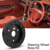 Aluminum Black 0.5 Inch 6 Hole Car Steering Wheel Hub