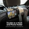 KINIVA Car Seat Headrest Storage Hooks, Set of 2, Suede