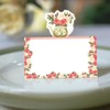 100Pcs Tea Party Theme Seating Cards Place, ，100 Seating Decorations