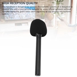 Jectse Handheld Wireless Microphone Stick Holder with Foam Mic Stand, High Reception Quality for Events/Street Interviews