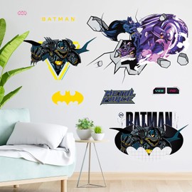 Superhero Wall Stickers for Kids – Cartoon Character Stickers for Boys Room, DIY Removable Sticker for Living Room, Bedroom, Nursery, Playroom, Colorful Super Hero Wall Art Decoration