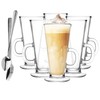 Glasmark Krosno Glasses Set of 6 0.25 litres with Spoons