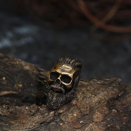 3pcs Norse Vikings worrior Paracord Beads Hair Tube Beads Stainless Steel Beads for Bracelets Pendant Necklace DIY,Braiding Beads for Hair Braids Viking Beads with Valknut Gift Bag.