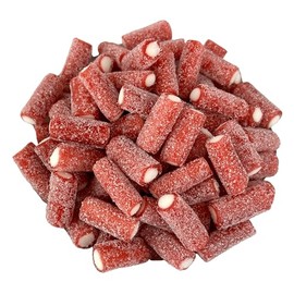 Cozy Confections Sour Strawberry Licorice Pencil Bites, 1 Pound