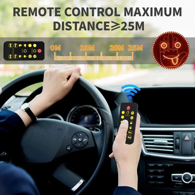 HLMNAKE Car Finger Light and Expression Sign Light, LED Car