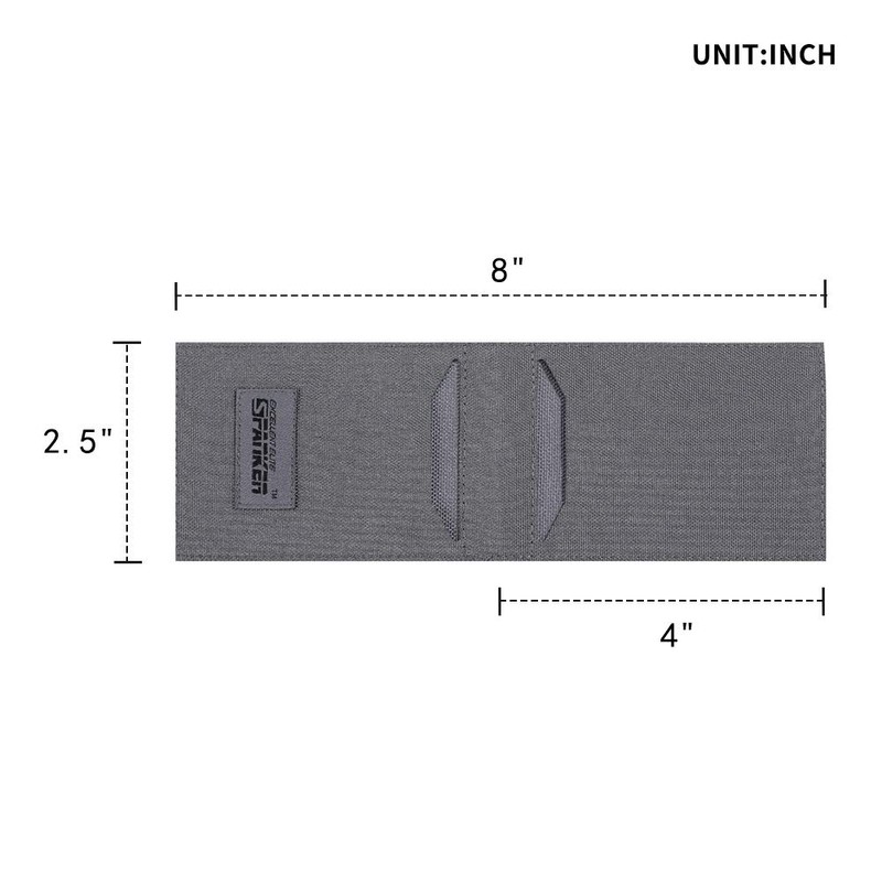 EXCELLENT ELITE SPANKER Nylon Slim Thin Bifold Front Pocket Card