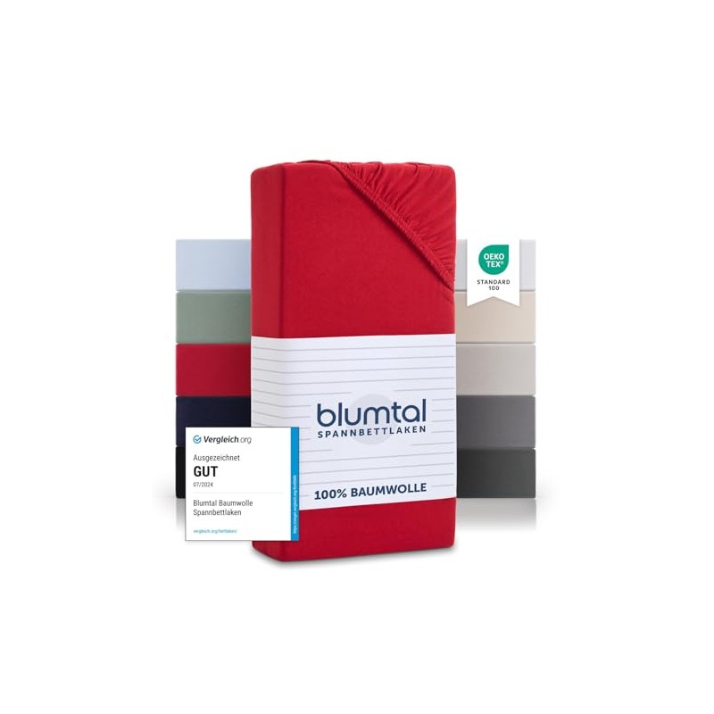 Blumtal Basics Fitted Sheet, 100% Cotton.