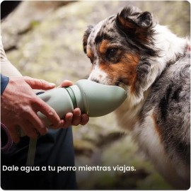 Botella Agua Perro Plegable 550ml Cuenco Portátil