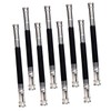 Operitacx Metal 8pcs Plain Pencil Holders Double-ended Pencil Extenders for