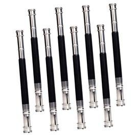 Operitacx Metal 8pcs Plain Pencil Holders Double-ended Pencil Extenders for Pencils Lightweight and Portable