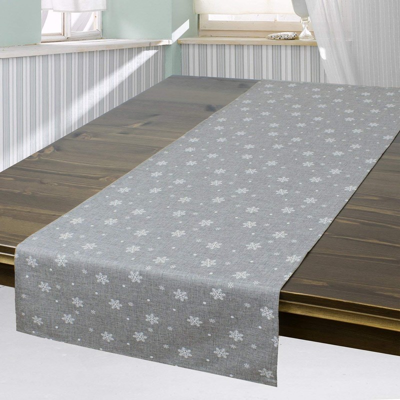 Snow / Modern Tablecloth for Christmas