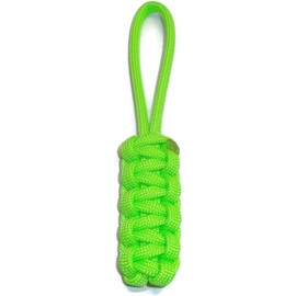 RedVex Zipper Pulls - Knife Lanyards - Equipment Lanyards - Paracord Cobra Style - Choose Your Color & Size (Qty 3) (Lime Green, 6 inch)