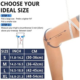 Rodilleras de compresión para hombres y mujeres, paquete de 2 rodilleras para dolor de rodilla, desgarro de menisco, soporte de rodilla
