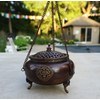 DharmaObjects Tibetan Traditional Hanging Incense Burner Copper (6 x 4.5