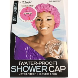 Magic Large 20" Purple Shower Cap - Magic Brand - Water Proof - Free Shipping USA