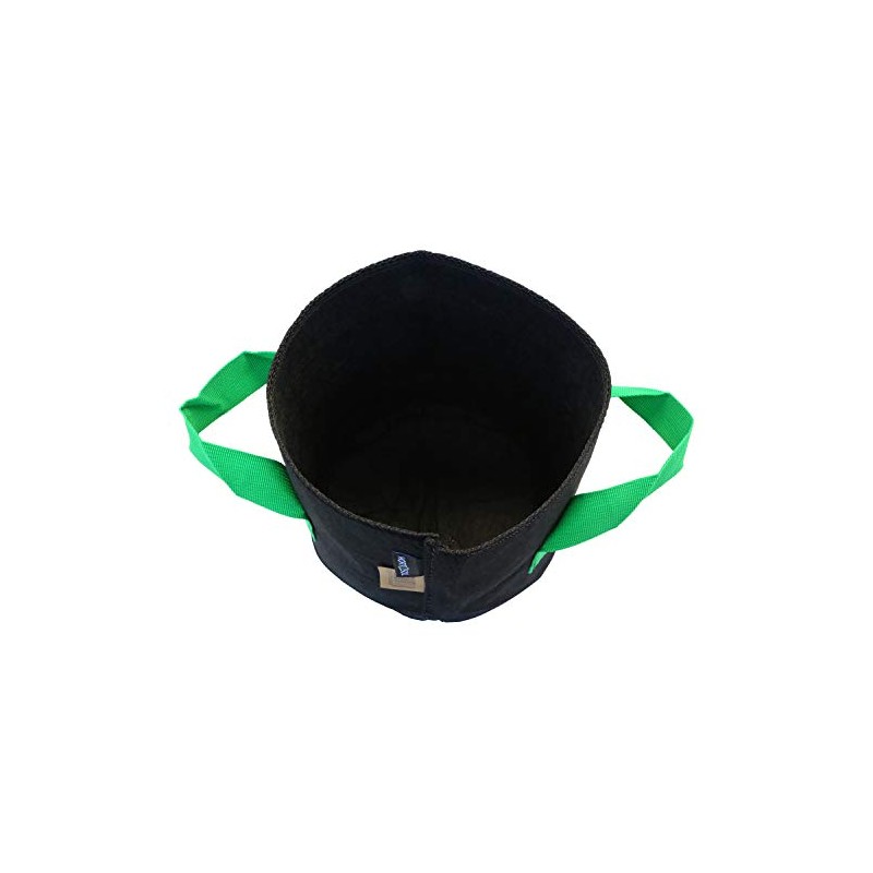 HORTOSOL Plant Bag Black / Green (5 Litres, Diameter 18