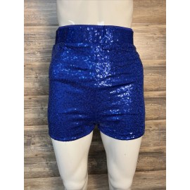 Revolution Dancewear Tenth House Sequin Dance Shorts in Royal Blue Size Small Adult #TH17059 NEW D6