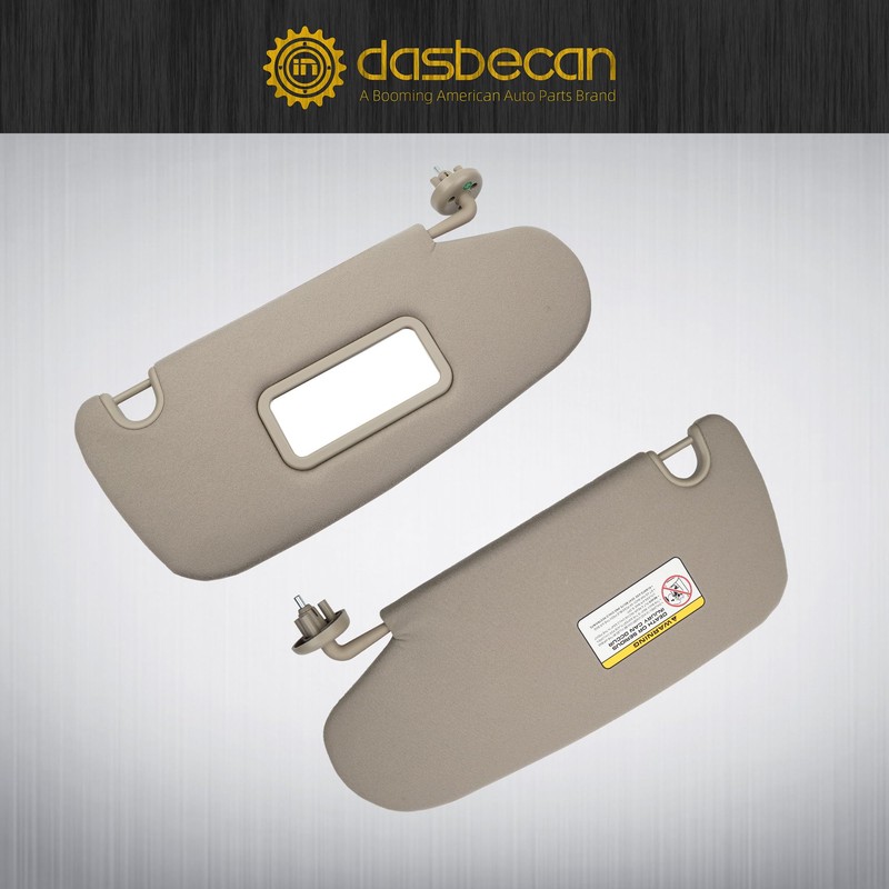 Dasbecan Gray Pair Car Sun Visor Compatible with Dodge Ram