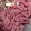 Pack of 2 Cheesecloth Table Runner, Dusty Rose, 90 x