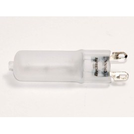 Bulbrite Halogen T4 Q40G9FR t 120-Volt Halogen JC Type Line Voltage G9 Flat Pin Bulb, Frosted, 40-Watt