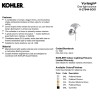 Kohler Vorleigh 1-Light Polished Brass Wall Sconce 27944-SC01-2PL