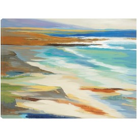 Fine Art Canvas Stroll at Low Tide Canvas Wall Decor by Artist Liz Jardine for Living Room, Bedroom, Bathroom, Kitchen, Office, Bar, Dining & Guest Room - Ready to Hang - 32 in x 24 in