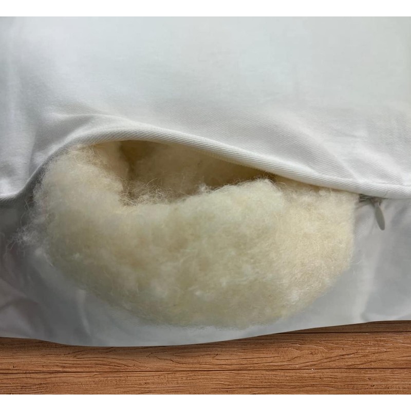 Turmerry Gusseted Wool Pillows (King)