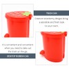 Cute Strawberry Desk Trash Can Mini Garbage Can with Lid