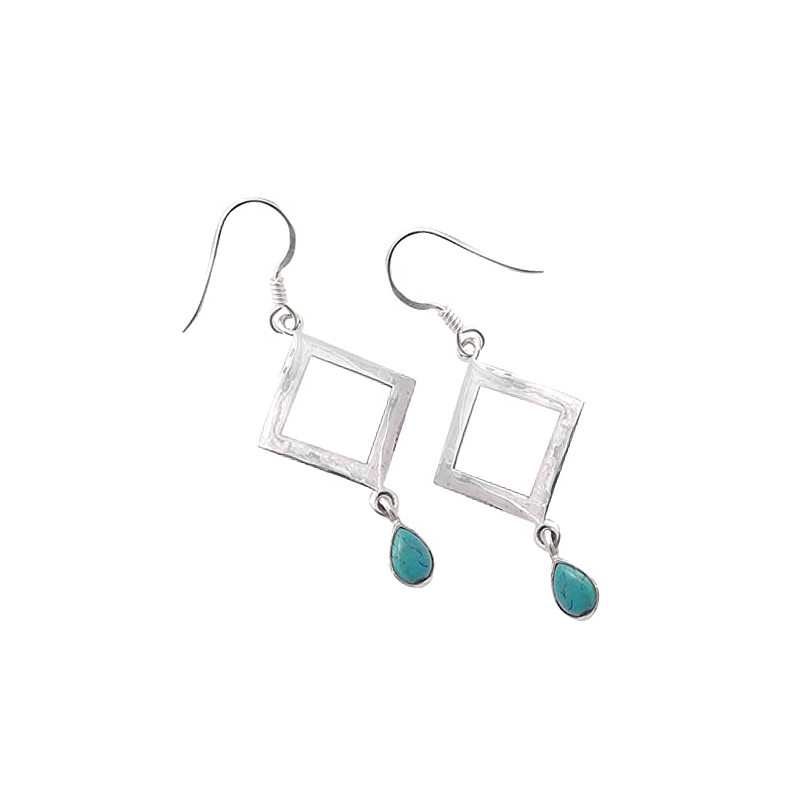 Kanika Jewelry Trove Turquoise Gemstones Solid 925 Sterling Silver Dangle