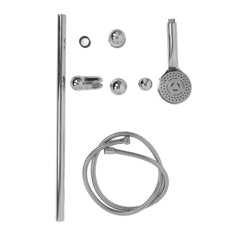 Shower Slide Rail Set 360° Rotation Adjustable Height with 1.5m