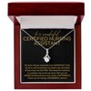 Certified Nursing Assistant Necklace Message Card Box Alluring Mahogany -