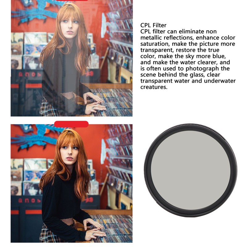 CPL Filter 49MM Multi Coated Aluminum Alloy Optical Glass High