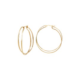 Gioiello Breil TJ3676 Lightline Collection Women's Steel Earrings Gold One Size without Stones, Alloy Steel, No Gemstone