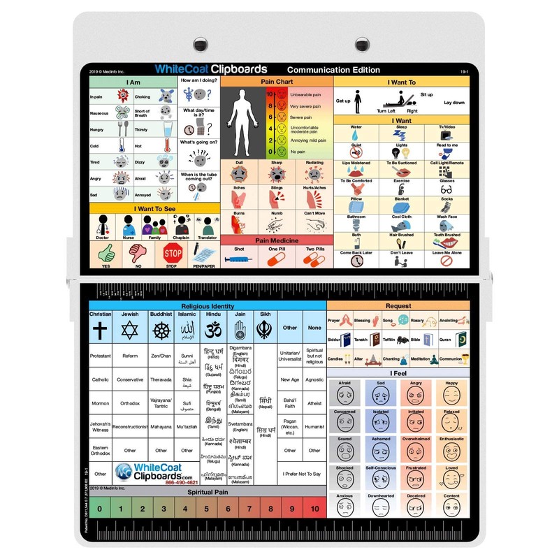 WhiteCoat Clipboard - White - Care & Communication Edition