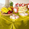 Trimming Shop Gold Foil Tablecloth, 54 x 108 Inch Rectangle