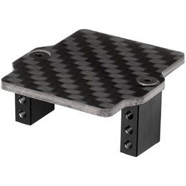 Aluminum Alloy Servo Mounts Fixed Holder Bracket for Arrma 1/18 Granite Grom 1/14 Mojave Grom Mega 380 RC Upgrade Parts (Black)